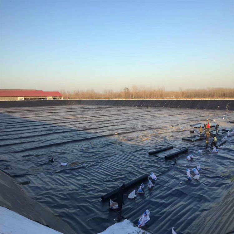 HDPE impermeable membrane construction