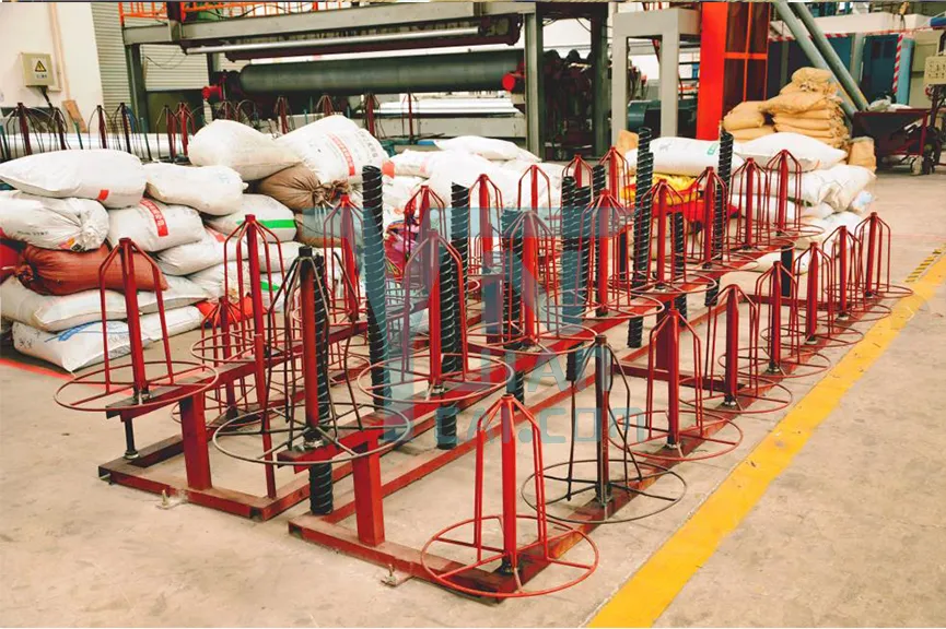 Corrugated pipe production
