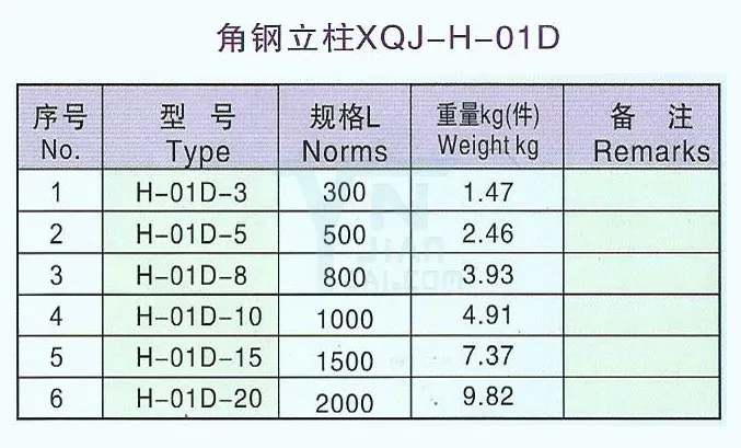 Angle Steel Column