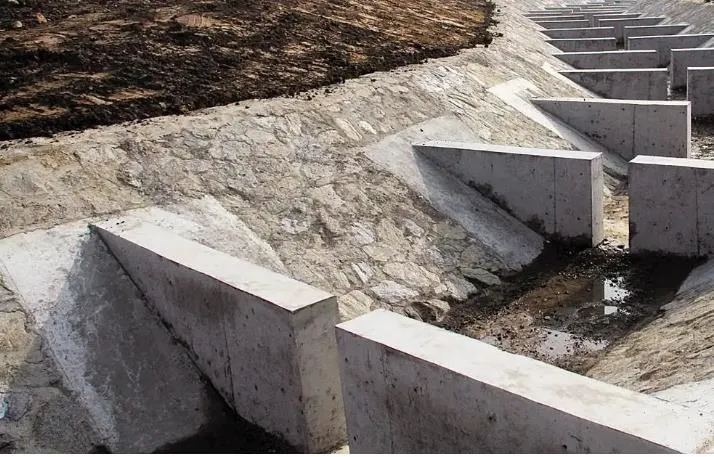 Geomembrane fishway application