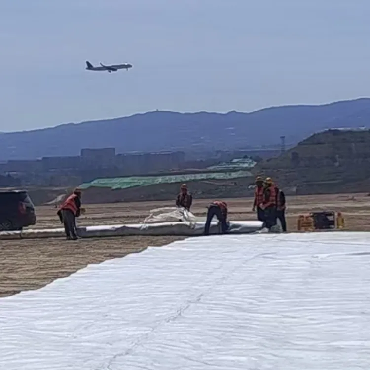 geomembrane welding construction site in Yunnan