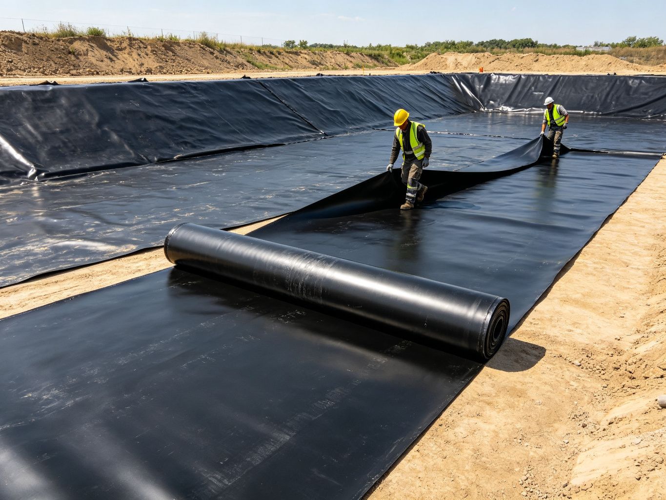 Geomembrane Installation: Subgrade Preparation and Panel Laying