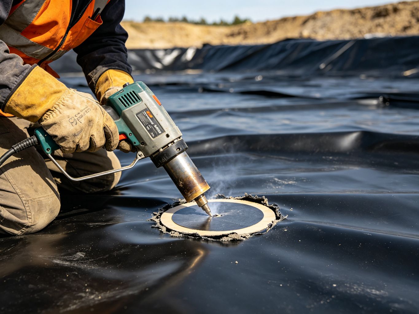 Geomembrane Repair: Patch Welding and Damage Prevention