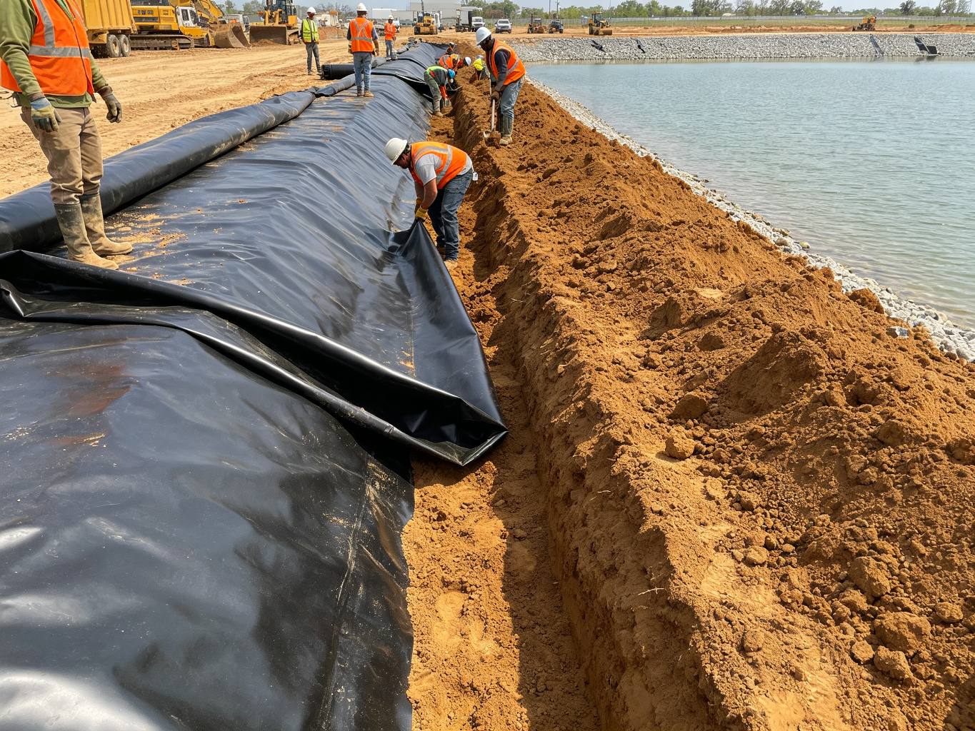 Geomembrane Anchoring: Anchor Trench Design and Installation