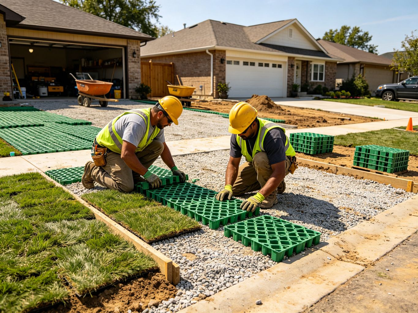 Grass Grid Driveway: Base Preparation and Paving Guide