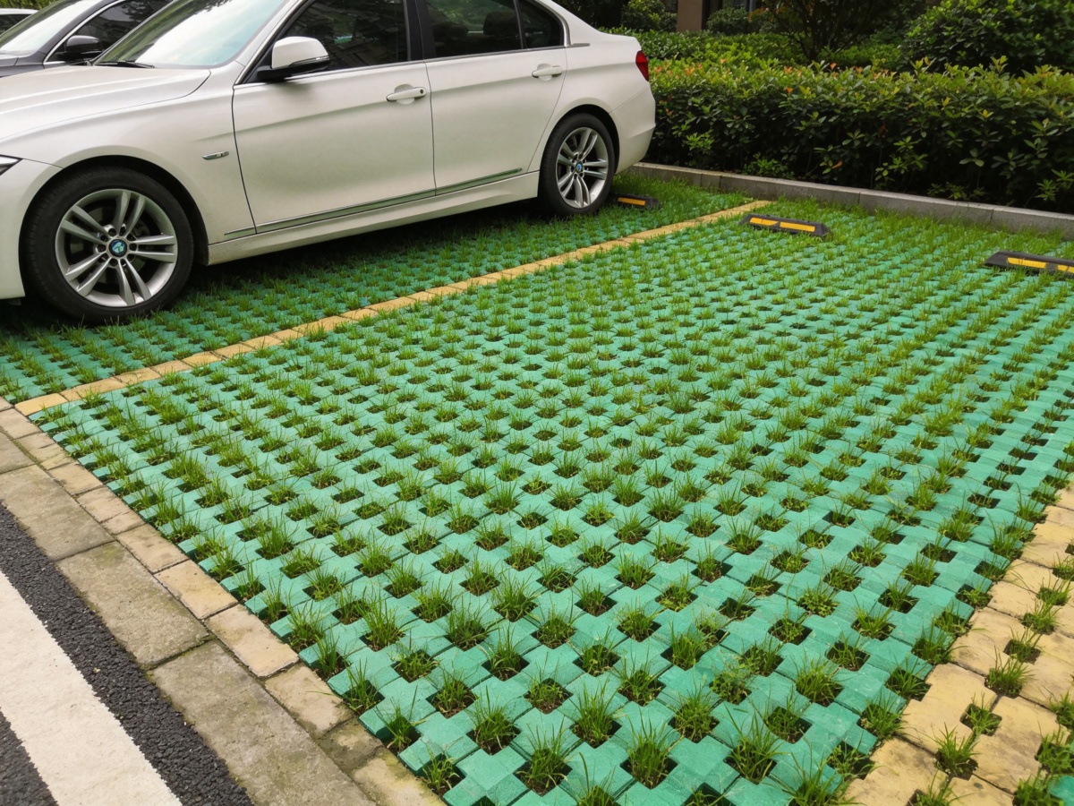 Grass Grid Supply Case: Green Parking Lot and Slope Protection Project